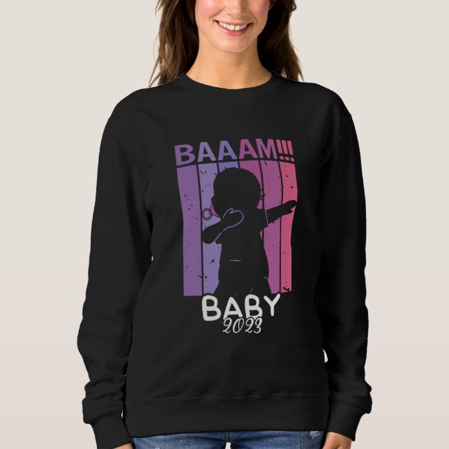 Sweatshirt Baam Girl Baby 2023 Dab Pregnancy Expectant Mother (Devant)