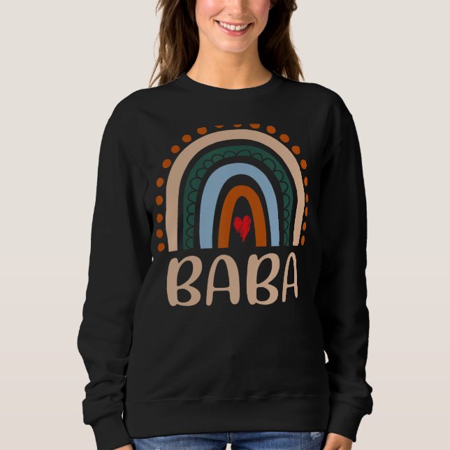 Sweatshirt Baba Arc-en-ciel Grand-mère mignonne Fête des mère (Devant)