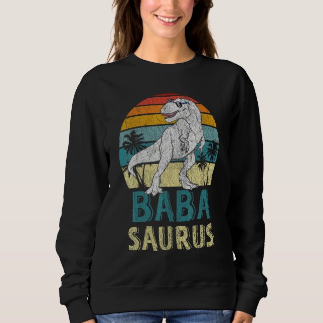 Sweatshirt Babasaurus T Rex Dinosaur Baba Saurus Family Match (Devant)