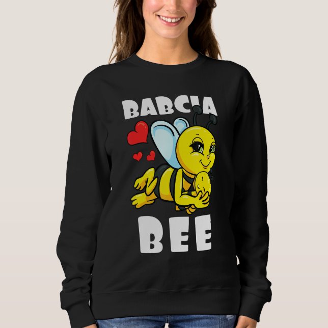 Sweatshirt Babcia Bee Correspondance Famille tenue annonce bé (Devant)