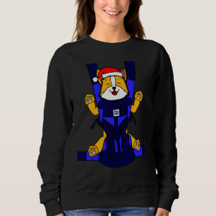 Sweatshirt Baby Corgi Père Noël Funny mignon Chien Maman Papa