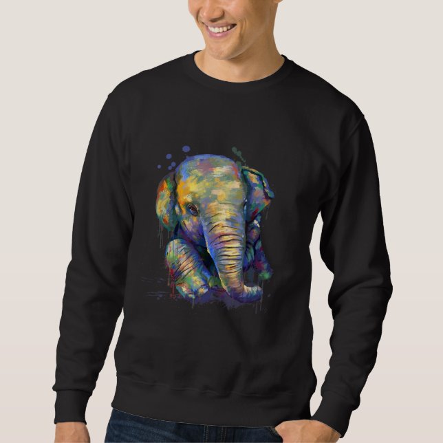 Sweatshirt Baby Elephant World Elephant Day 12 août Elephan (Devant)