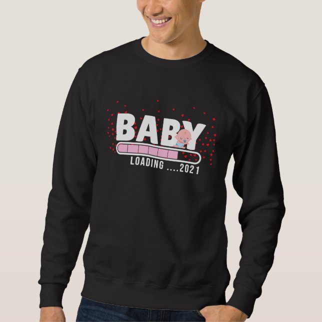 Sweatshirt Baby loading 2021 Loading Baby Shower Pregnancy An (Devant)