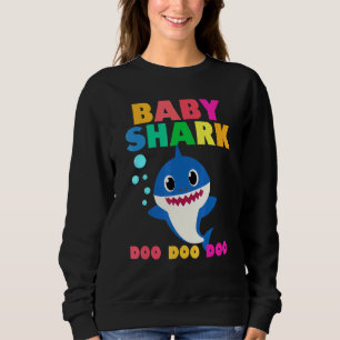 Sweatshirt Baby Shark Doo Doo Baby Maman Papa Enfants