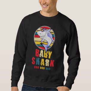 Sweatshirt Baby Shark Doo Vintage Retro Doo Pour Bébé Pour Fi