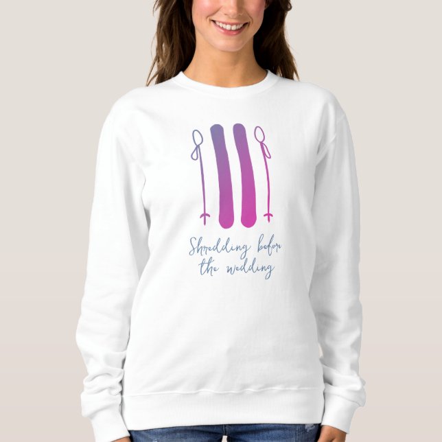 Sweatshirt Bachelorette Apres Ski Neon (Devant)