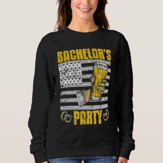 Sweatshirt Bachelors Parti Rétro Patriotique Se Marier Pr