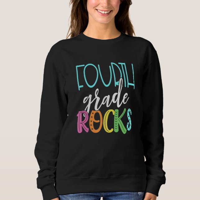 Sweatshirt Back To School 4th Grade Teacher Team Fourth Grade (Devant)