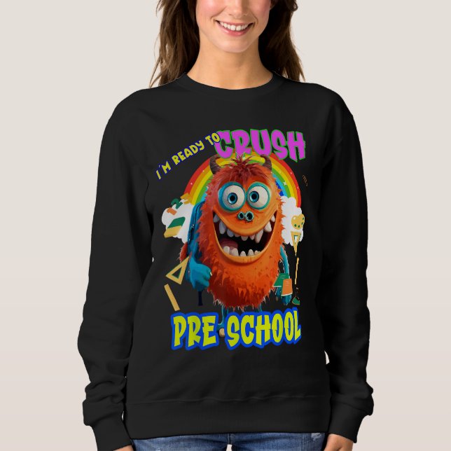 Sweatshirt Back to School Preschool (Devant)