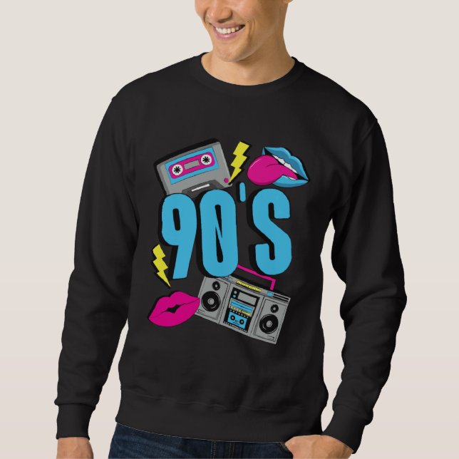 Sweatshirt Back To The 90s Outfit Retro Party 90s Costume The (Devant)