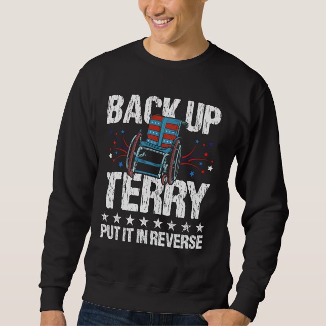 Sweatshirt Back Up Terry Placez-Le En Reverse 4 juillet Drôle (Devant)