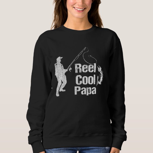 Sweatshirt Backprint Reel cool Papa (Devant)