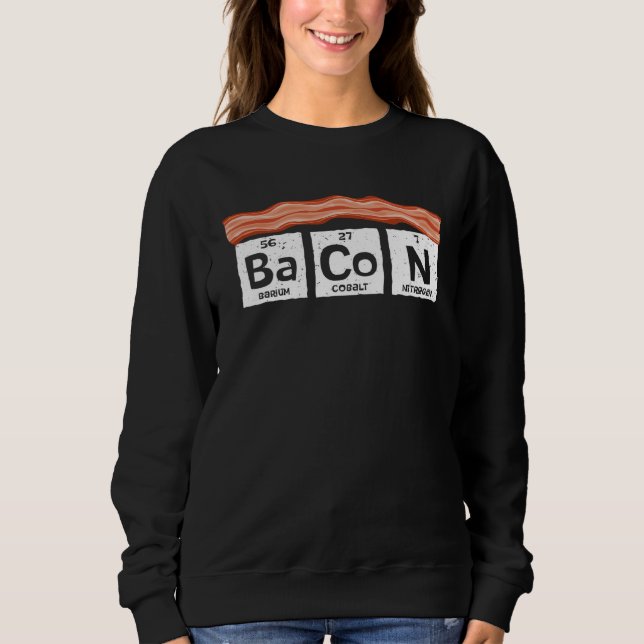 Sweatshirt Bacon Bacon Science Bacon Bacon (Devant)