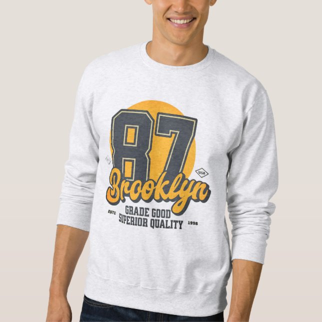 Sweatshirt Badge Brooklyn (Devant)
