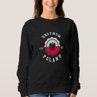 Sweatshirt Badge vintage drapeau de la Pologne URSYNOW