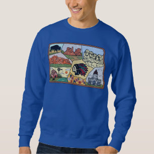 Sweatshirt Badlands Mt Rushmore Black Hills South Dakota Cart