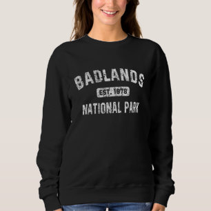 Sweatshirt Badlands National Park Vintage Dakota du Sud Hikin