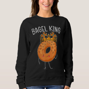 Sweatshirt Bagel King Foodie Pain boulangerie Nourriture Juiv