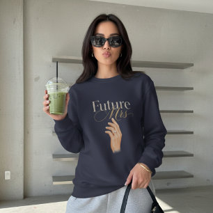 Sweatshirt Bague élégante pour femmes 'Future Mrs' Diamond