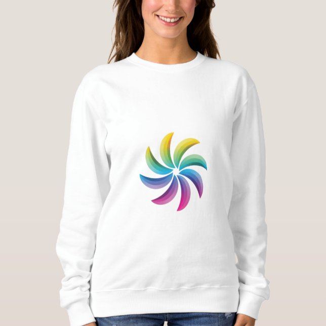 Sweatshirt Bague ronde couleur (Devant)
