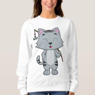 Sweatshirt Baguette de pêche de chat
