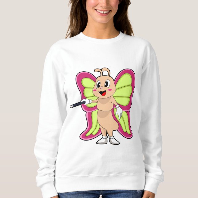 Sweatshirt Baguette magique papillon (Devant)