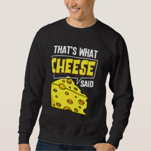 Sweatshirt Baguettes de fromage Vegan Funny Puns