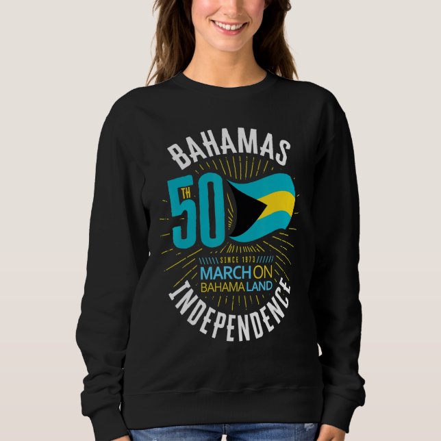Sweatshirt Bahamas 50th Independence Bahamian Flag Nassau Bah (Devant)