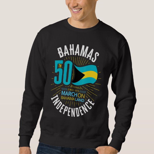 Sweatshirt Bahamas 50th Independence Bahamian Flag Nassau Bah (Devant)