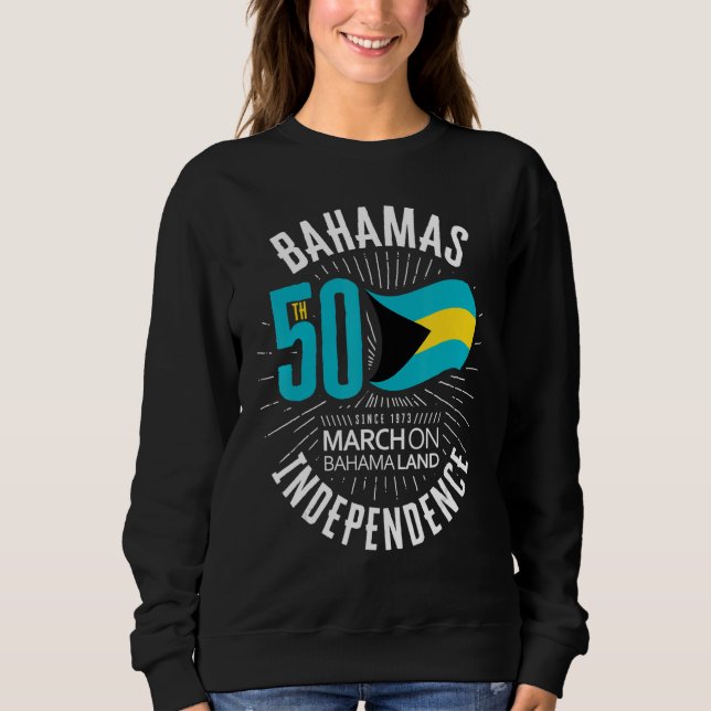 Sweatshirt Bahamas 50th Independence Bahamian Flag Nassau Bah (Devant)