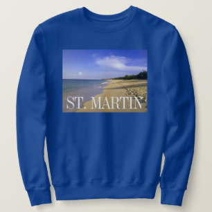 Sweatshirt Baie Longue Long Bay Beach, St. Martin
