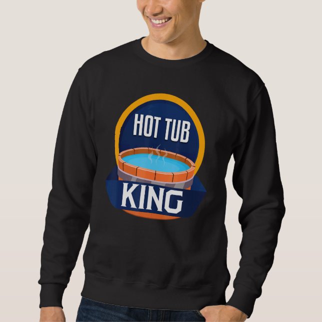 Sweatshirt Bain chaud amusant King Relax Spa Sauna Party Hot  (Devant)