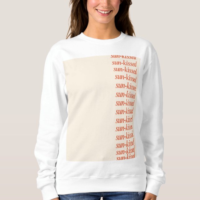 Sweatshirt baisé soleil esthétique mignon moderne (Devant)