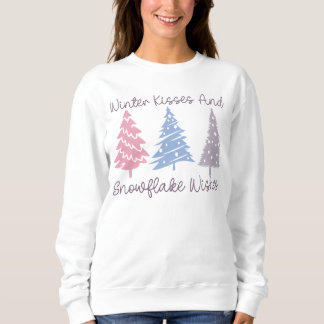 Sweatshirt Baisers d'hiver et wis de flocon