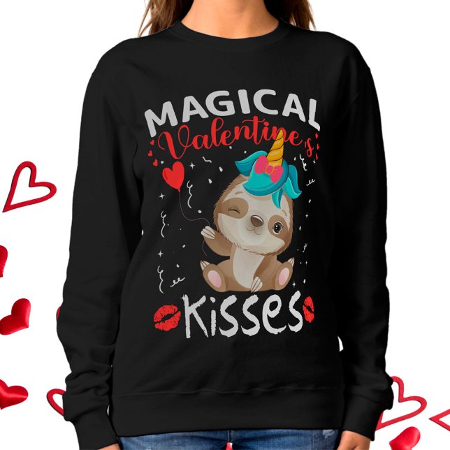 Sweatshirt Baisers Magiques de la Saint-Valentin (Créateur téléchargé)