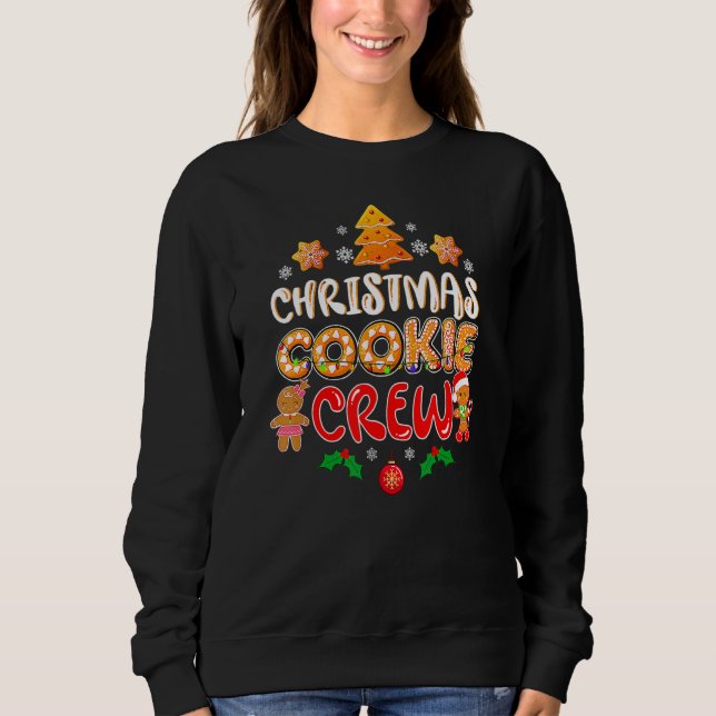 Sweatshirt Bakers Christmas Cookie Crew Family Baking Team Ho (Devant)