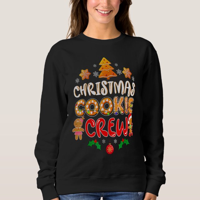 Sweatshirt Bakers Christmas Cookie Crew Family Baking Team Ho (Devant)