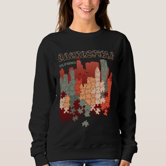 Sweatshirt Bakersfield In California Travel Souvenir (Devant)