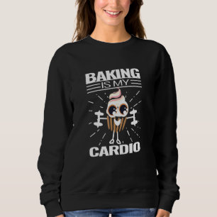 Sweatshirt Baking Cupcake Cardio Bakou Cute Muffin Cuisine Q