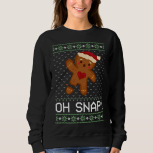 Sweatshirt Baking Oh Gingerbread Snap laide Gi de Noël