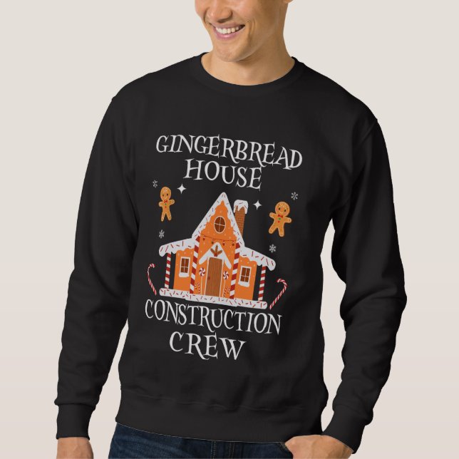 Sweatshirt Baking Xmas Gingpain Maison Construction Crew De (Devant)