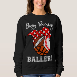 Sweatshirt Bal De Montée Occupé Ballers Funny Baseball Baseba