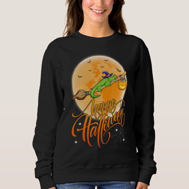Sweatshirt Balade en crocodile sorcière fusil de chasse Vinta (Devant)
