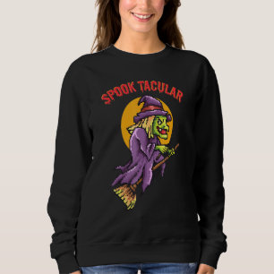Sweatshirt Balai de sorcière volant Spook Tacular Halloween