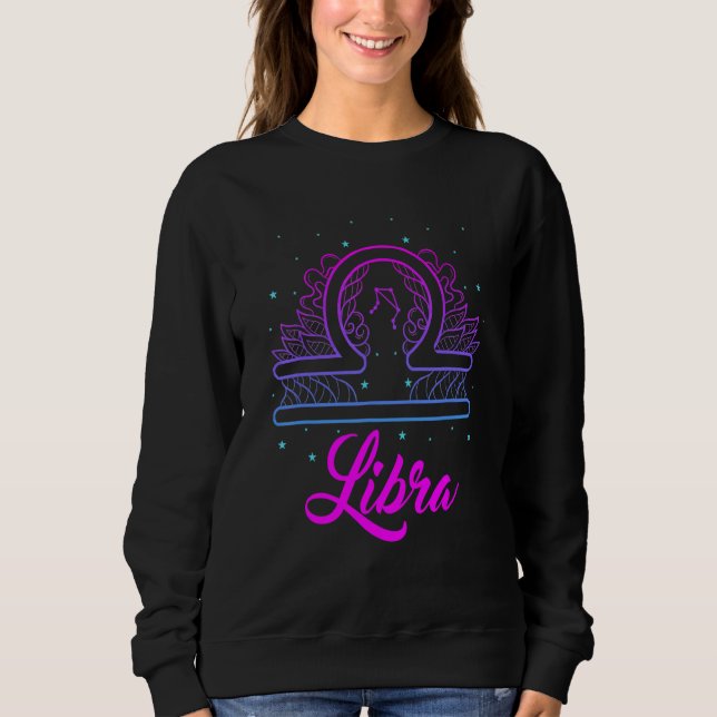 Sweatshirt Balance Septembre Octobre Astrologie (Devant)