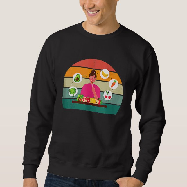 Sweatshirt balanced food keto health illness cuisine healthy  (Devant)