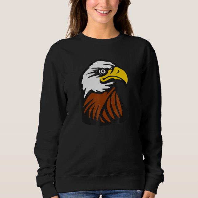 Sweatshirt Bald Eagle Américain Patriotique (Devant)