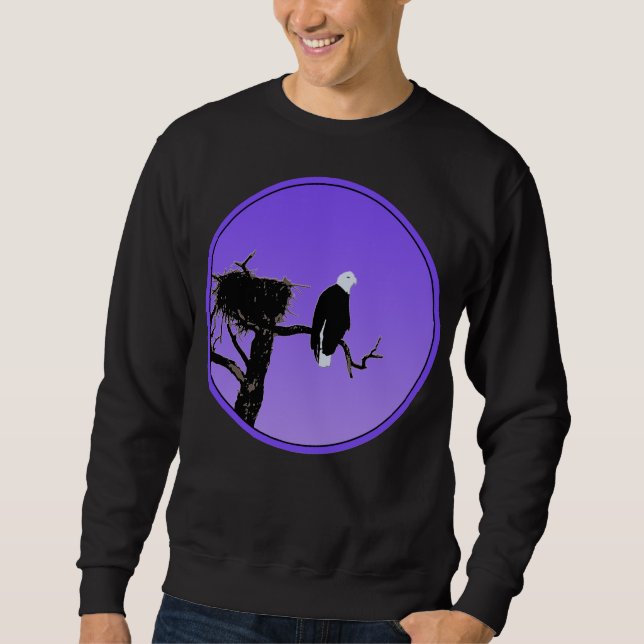Sweatshirt Bald Eagle at Sunset - Art original de la faune (Devant)