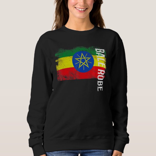 Sweatshirt Bale Robe Ethiopie Drapeau Pour Ethiopiens Hommes  (Devant)
