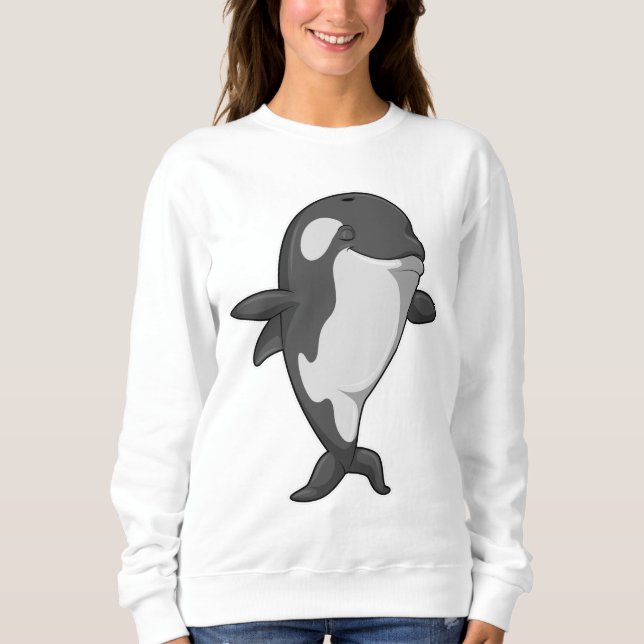 Sweatshirt Baleine tueuse au Yoga Fitness in Standing (Devant)